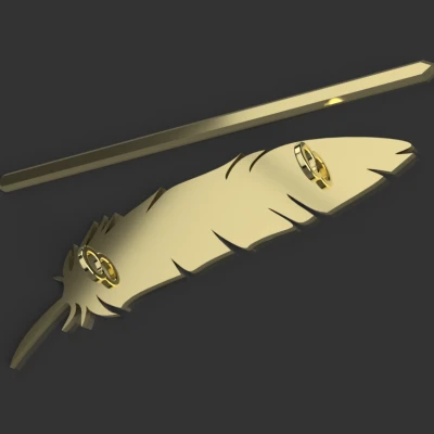 Kẹp Tóc Hình Lông Vũ