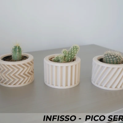 Chậu Cây Infisso Series Ba Mẫu