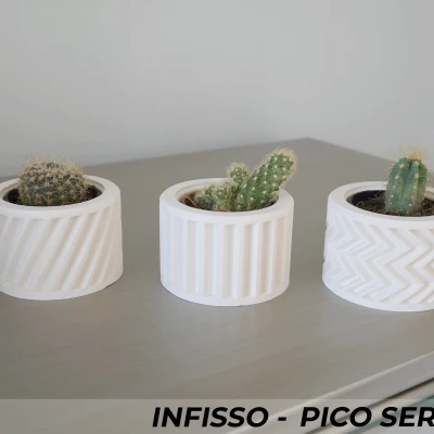 Chậu Cây Infisso Series Ba Mẫu