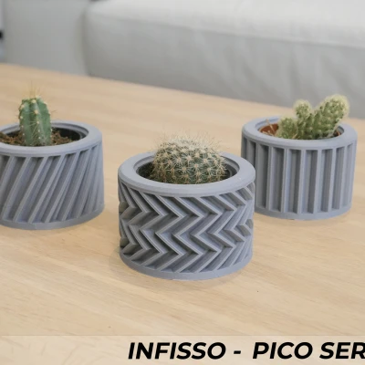 Chậu Cây Infisso Series Ba Mẫu