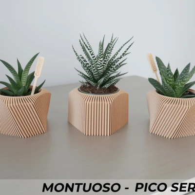Bộ Chậu Cây Montuoso Series Triple Planter Set
