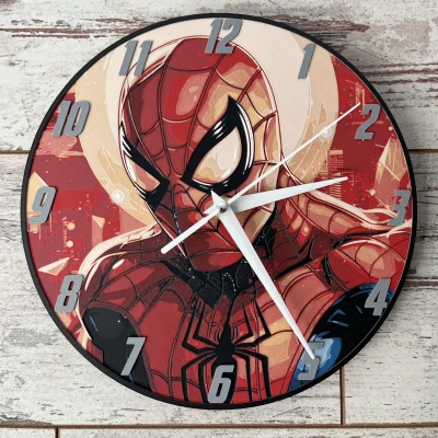 Đồng Hồ Người Nhện (Vẽ bằng sợi nhựa)