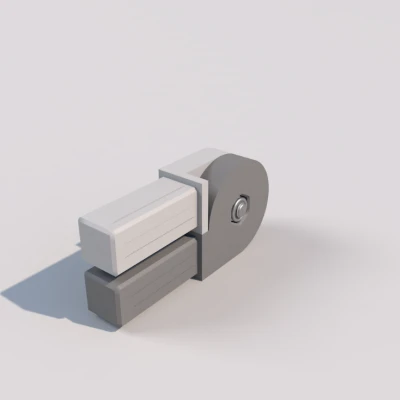 Khớp nối góc xoay cho ống nhôm vuông 20x20mm (dày 2mm)