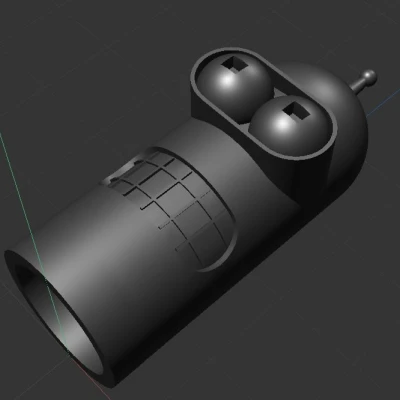 Nắp Van Presta Hình Đầu Bender Từ Futurama