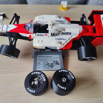 Lego 10330 - McLaren MP4/4 - Mâm & Bánh Xe Chân Thực (Tách rời)