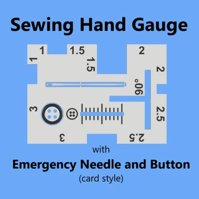 Thước Đo Đường May / Vải Vải Dáng Thẻ Bài Kèm Kim và Nút Khẩn Cấp
