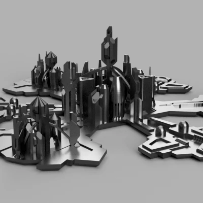 Mô hình Cổng không gian Atlantis (In dễ dàng, không cần hỗ trợ!)