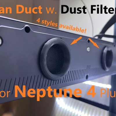 Ống quạt 4 kiểu có lọc bụi cho Elegoo Neptune 4 Plus