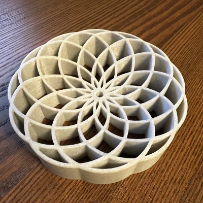 Khay Đựng Xà Bông Hoa Sen 120mm x 25mm