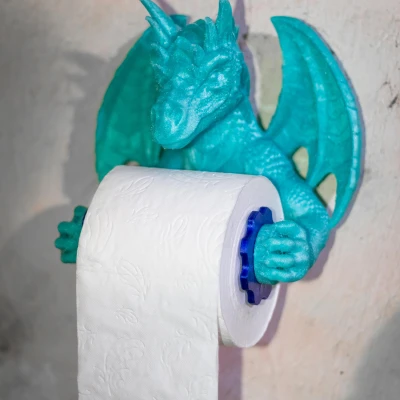 Giá đỡ Cuộn Giấy Vệ Sinh Hình Rồng (của Kimbolt)