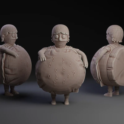 Gene trong bộ đồ Burger: Bob's Burgers