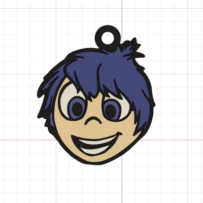 Móc Khóa Niềm Vui (Alegria) In 3D Đa Sắc