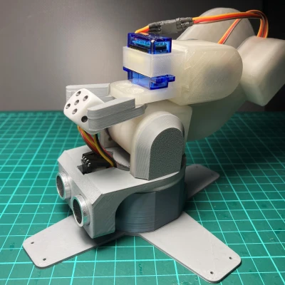 Cánh Tay Robot Mini Có Cảm Biến Siêu Âm Cho Người Mới Bắt Đầu