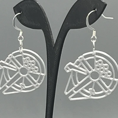 Hoa tai Star Wars Phong Cách Line Art