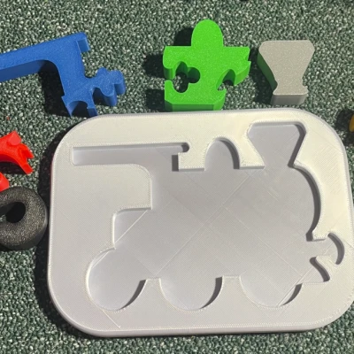 Mô Hình Tàu Hỏa / Đầu Máy Xếp Hình Cho Bé