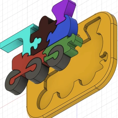 Mô Hình Tàu Hỏa / Đầu Máy Xếp Hình Cho Bé