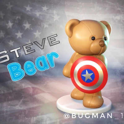 Gấu Steve - Người bạn yêu nước dễ thương