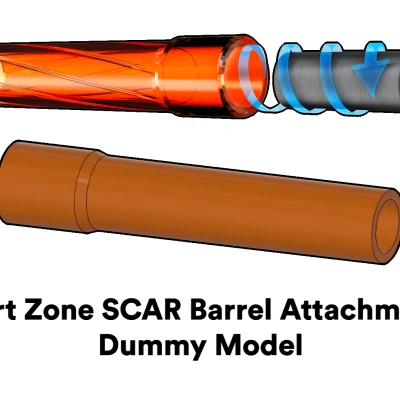 Mô hình giả cho bộ phận nòng SCAR Dart Zone (Blaster Nerf)