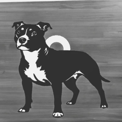 Móc Khóa Chó 2D Đơn Giản