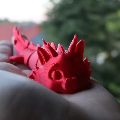 Rồng Rừng - Móc Khóa Nhân Vật Khớp Nối (Sừng Thấp)