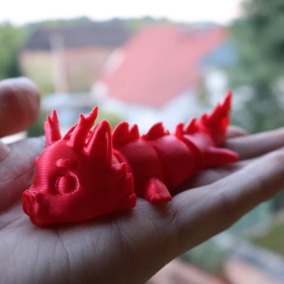 Rồng Rừng - Móc Khóa Nhân Vật Khớp Nối (Sừng Thấp)