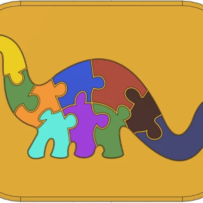 Puzzle Khủng Long Brontosaurus Cho Bé