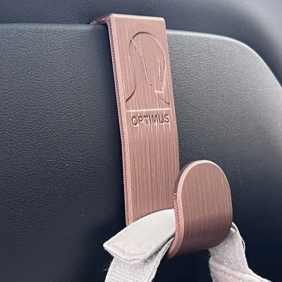 MÓC TREO GHẾ SAU TESLA MODEL Y - Logo Optimus hoặc Tesla