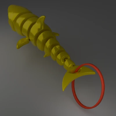 Móc Khóa Cá Mập Khớp Nối