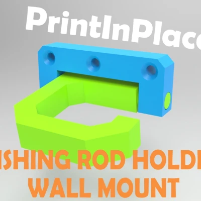 Giá Treo Cần Câu Gắn Tường – In Không Cần Lắp Ráp