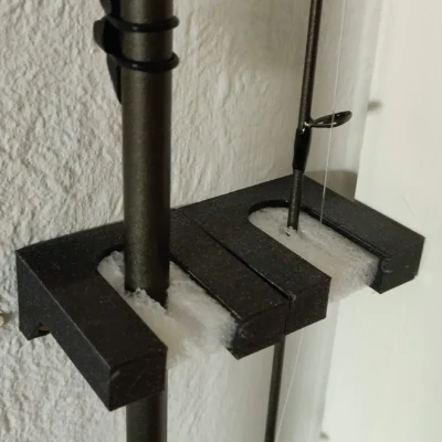 Giá Đỡ Cần Câu Cá Treo Tường Dọc