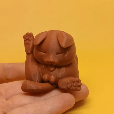 Mèo Liếm Banh - Tượng 3D Độc Đáo