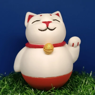 Mèo May Mắn phiên bản "Lắc lư không đổ"