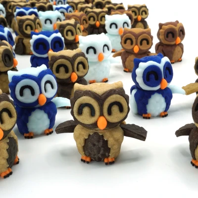 Mô Hình Cú Mèo Tí Hon Khớp Lắp Ráp In Tại Chỗ