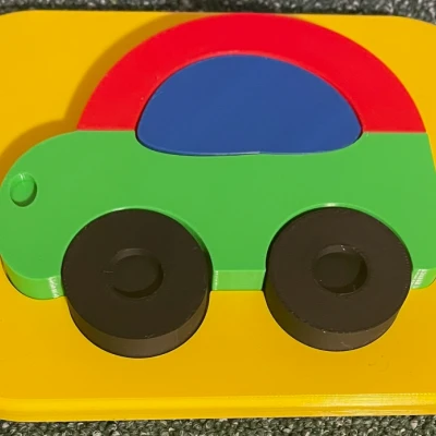 Xe Ô Tô Xếp Hình Cho Bé