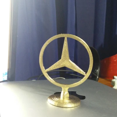 Logo Mercedes-Benz - Nẹp Capo Xe (2 Mảnh)