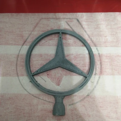 Logo Mercedes-Benz - Nẹp Capo Xe (2 Mảnh)