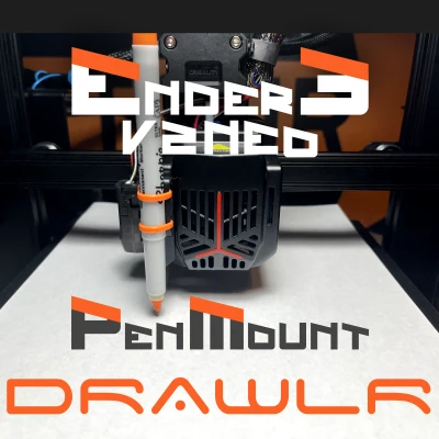 DrawlR - Giá đỡ Bút/Bút chì Đa năng cho Ender 3 V2 NEO