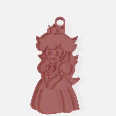 Vòng Cổ hoặc Móc Khóa Công Chúa Peach Kiểu Cổ Điển