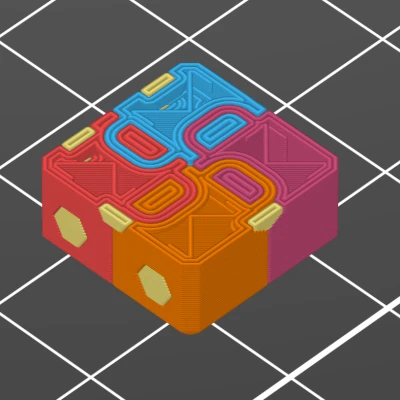 Khối Lập Phương Xúc Xắc Thử Màu Đa Sắc