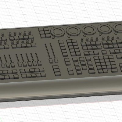 Mô hình 3D grandMA3 Command Wing