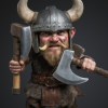 Mô Hình Viking Axeman MINIS - Thumbnail 1