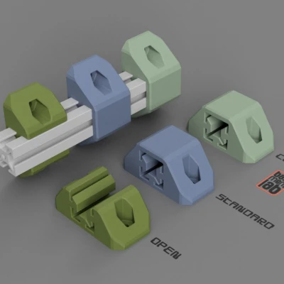 Kẹp/giá đỡ/khung treo tường cho thanh nhôm định hình 2020