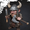 Mô Hình Viking Axeman MINIS - Thumbnail 3