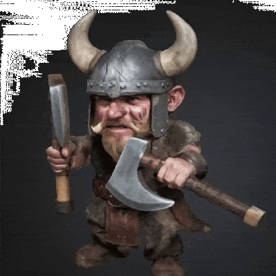 Mô Hình Viking Axeman MINIS