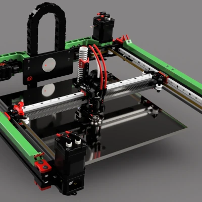 Voron 2.4 / mammoth-3D AWD Gantry V1.7.3 / Quản lý cáp / Động cơ lắp đỉnh