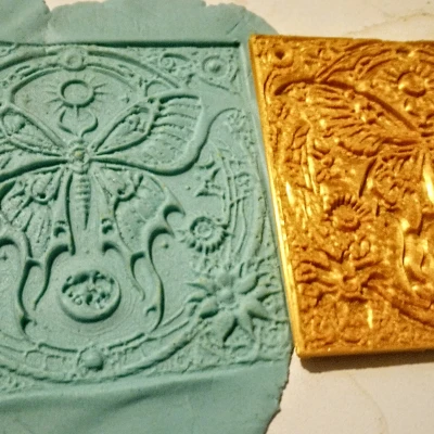 Bộ Dấu Hình Bướm Đêm Luna Cho Gốm