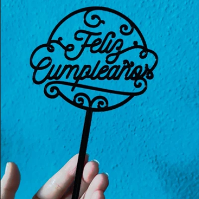 Topper Chúc Mừng Sinh Nhật "Feliz Cumpleaños"