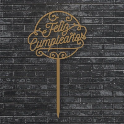 Topper Chúc Mừng Sinh Nhật "Feliz Cumpleaños"