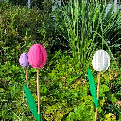 Cối Xay Gió Hoa Tulip - In Dễ Dàng