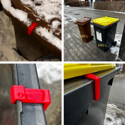 Kẹp Chống Đông Đá Nắp Thùng Rác